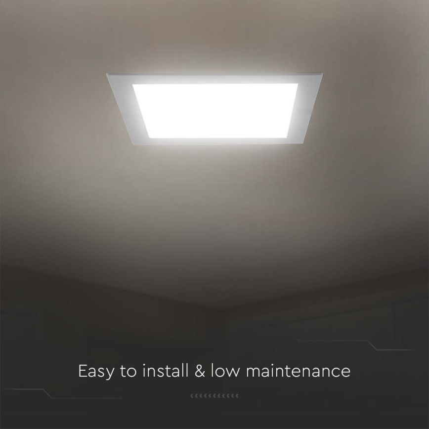 LED Ugradbena svjetiljka LED/24W/230V 29,5x29,5 cm 4000K bijela