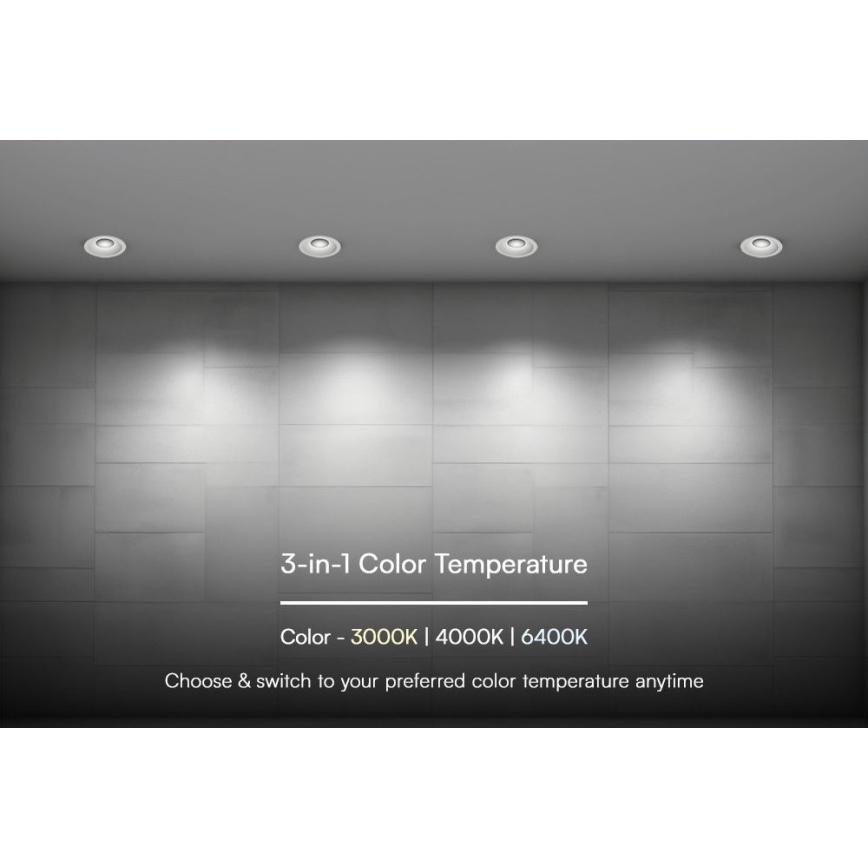 LED Ugradbena svjetiljka LED/24W/230V 3000/4000/6400K ø 13,5 cm bijela