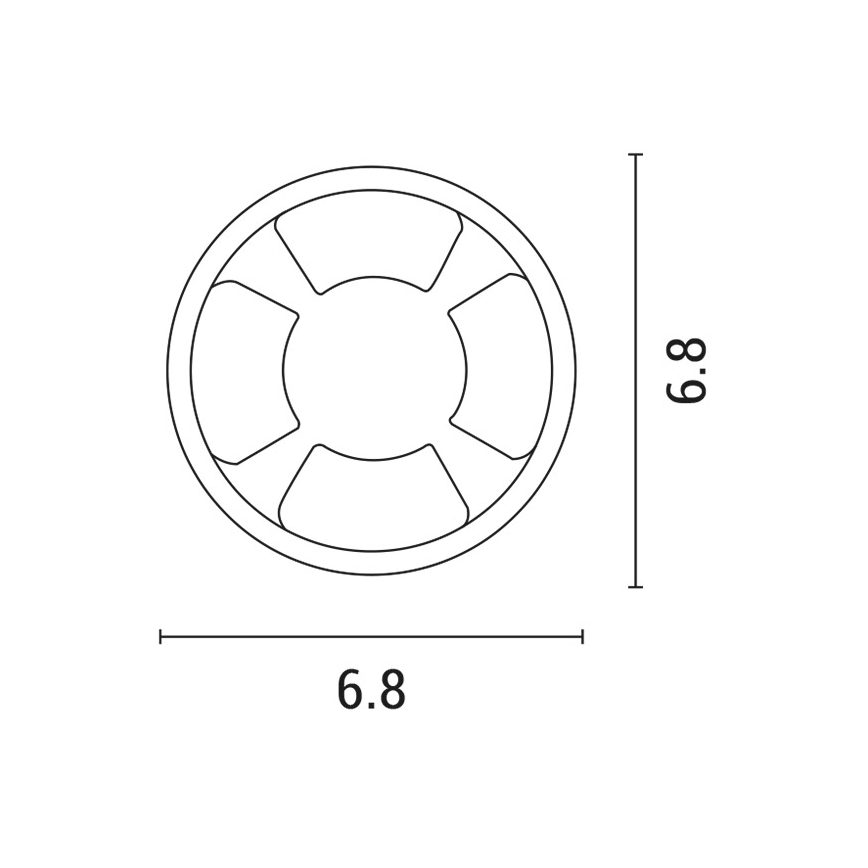 LED Ugradbena svjetiljka LED/3W/12V IP65