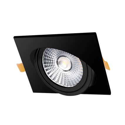 LED Ugradbena svjetiljka LED/6W/230V 3000K 8,5x8,5 cm crna