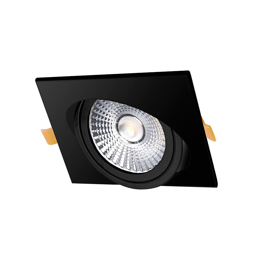 LED Ugradbena svjetiljka LED/6W/230V 3000K 8,5x8,5 cm crna