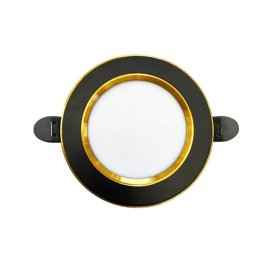 LED Ugradbena svjetiljka LED/7,5W/230V 4000K crna/zlatna