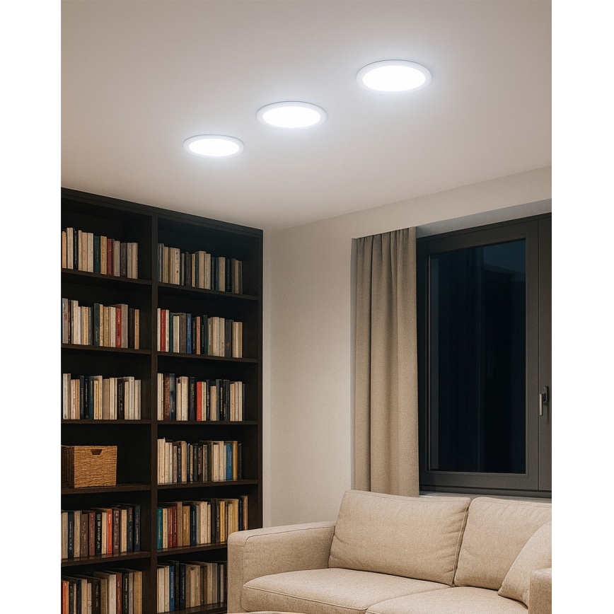 LED Ugradbena svjetiljka QTEC LED/12W/230V 6500K pr. 16,7 cm