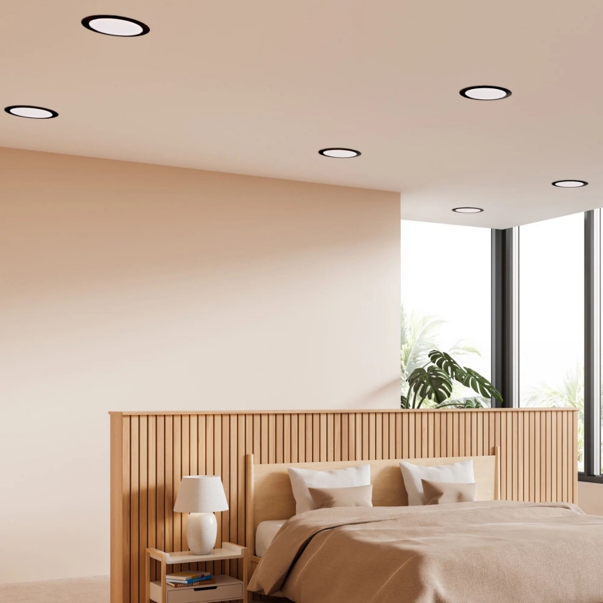 LED Ugradbena svjetiljka RIGEL LED/14W/230V 4000K pr. 22 cm crna