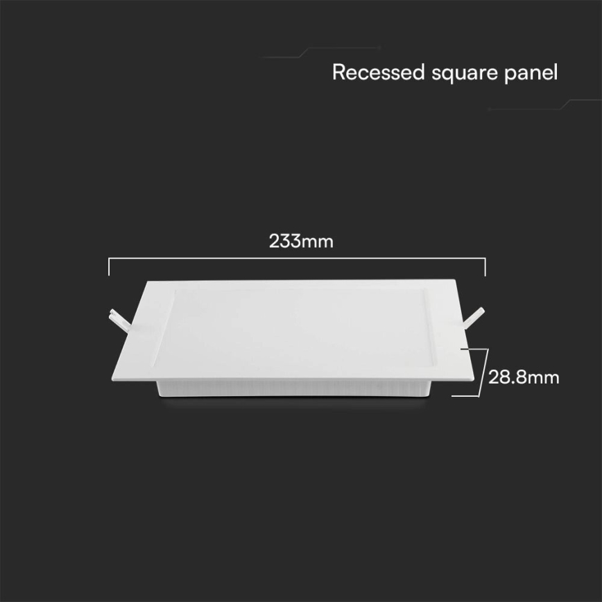 LED Ugradbena svjetiljka SAMSUNG CHIP LED/18W/230V 4000K 22x22 cm bijela