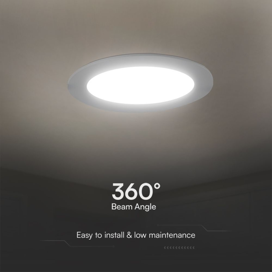 LED Ugradbena svjetiljka SAMSUNG CHIP LED/18W/230V 6500K pr. 22 cm bijela