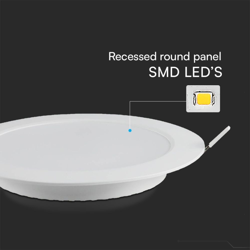 LED Ugradbena svjetiljka SAMSUNG CHIP LED/18W/230V 6500K pr. 22 cm bijela