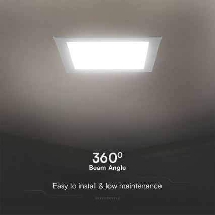 LED Ugradbena svjetiljka SAMSUNG CHIP LED/24W/230V 3000K 29,5x29,5 cm bijela
