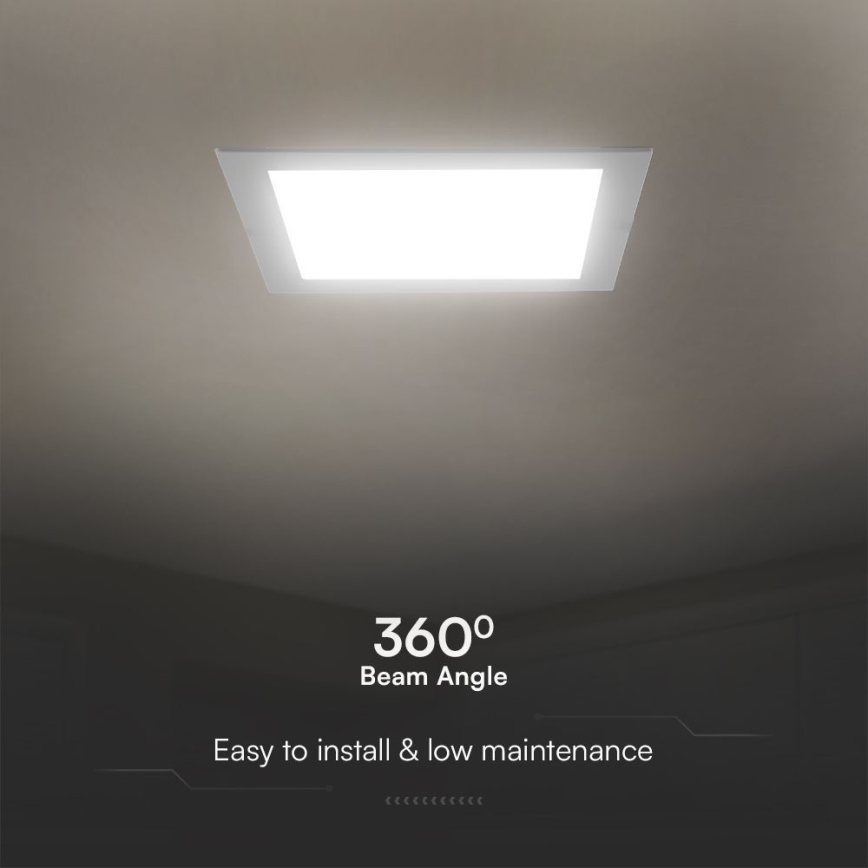 LED Ugradbena svjetiljka SAMSUNG CHIP LED/24W/230V 3000K 29,5x29,5 cm bijela