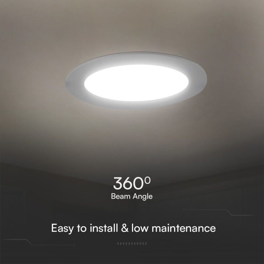 LED Ugradbena svjetiljka SAMSUNG CHIP LED/24W/230V 3000K pr. 29,4 cm bijela