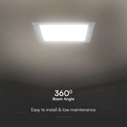 LED Ugradbena svjetiljka SAMSUNG CHIP LED/24W/230V 4000K 29,5x29,5 cm bijela