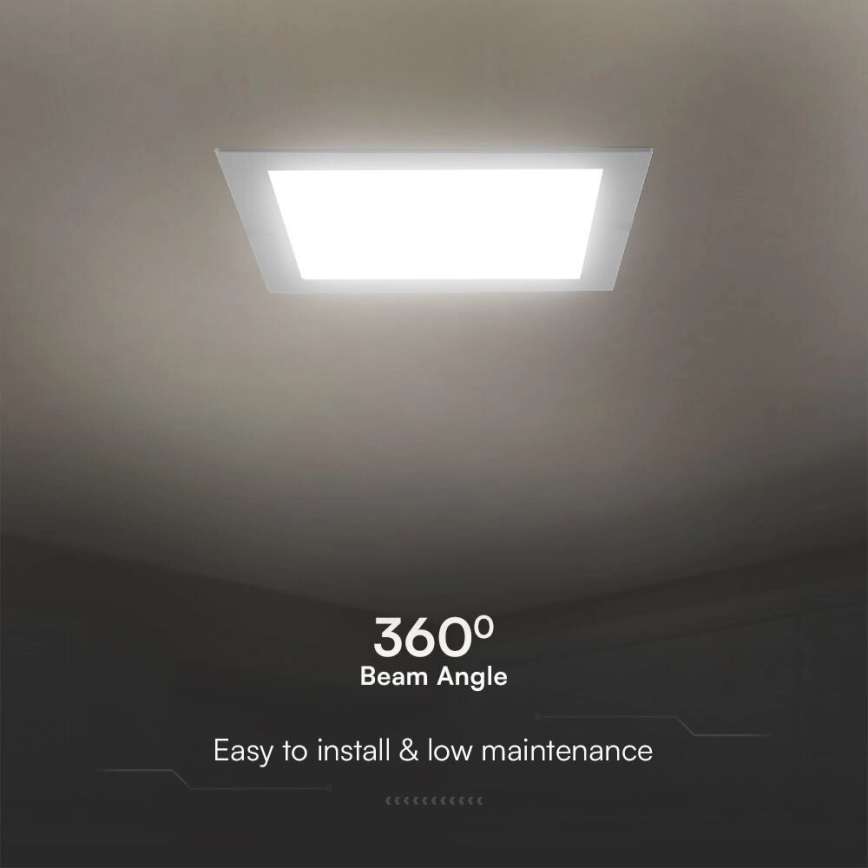 LED Ugradbena svjetiljka SAMSUNG CHIP LED/24W/230V 4000K 29,5x29,5 cm bijela