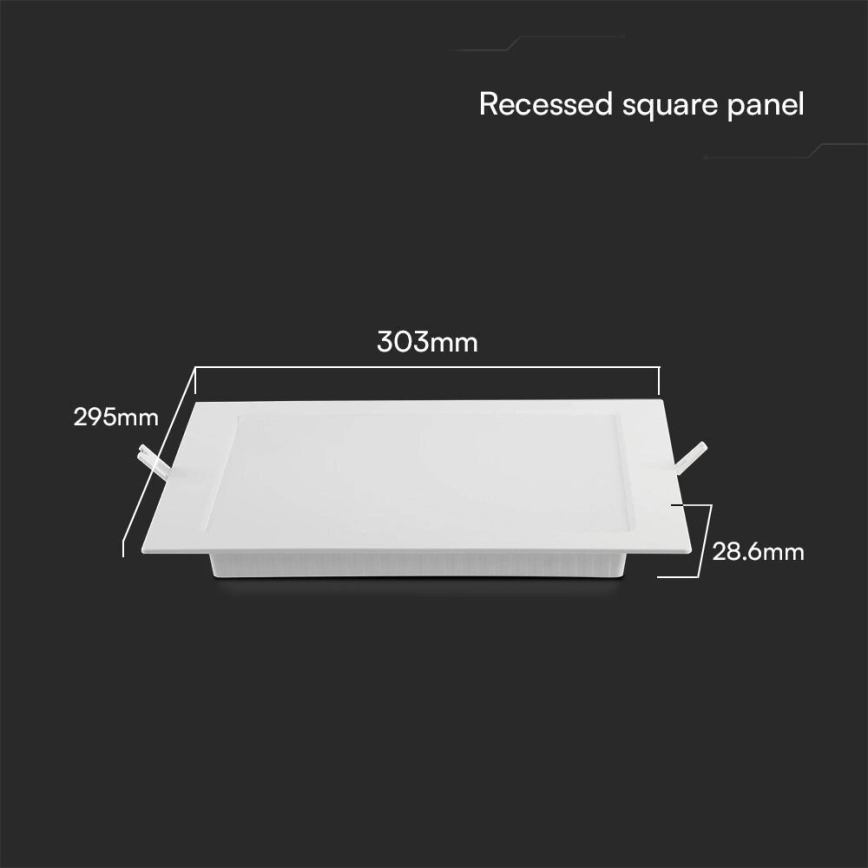 LED Ugradbena svjetiljka SAMSUNG CHIP LED/24W/230V 4000K 29,5x29,5 cm bijela