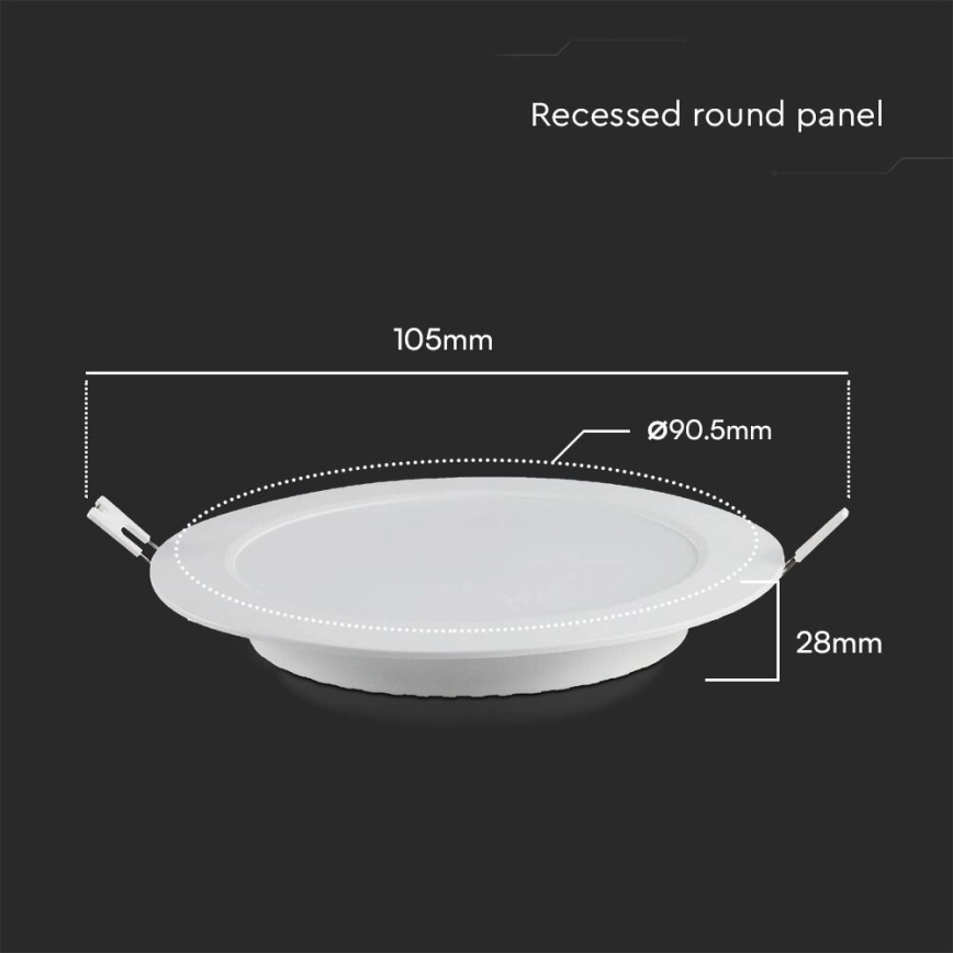 LED Ugradbena svjetiljka SAMSUNG CHIP LED/3W/230V 6500K pr. 9,5 cm bijela