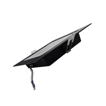 LED Ugradbena svjetiljka SQUARE LED/12W/230V 4000K 17x17 cm crna
