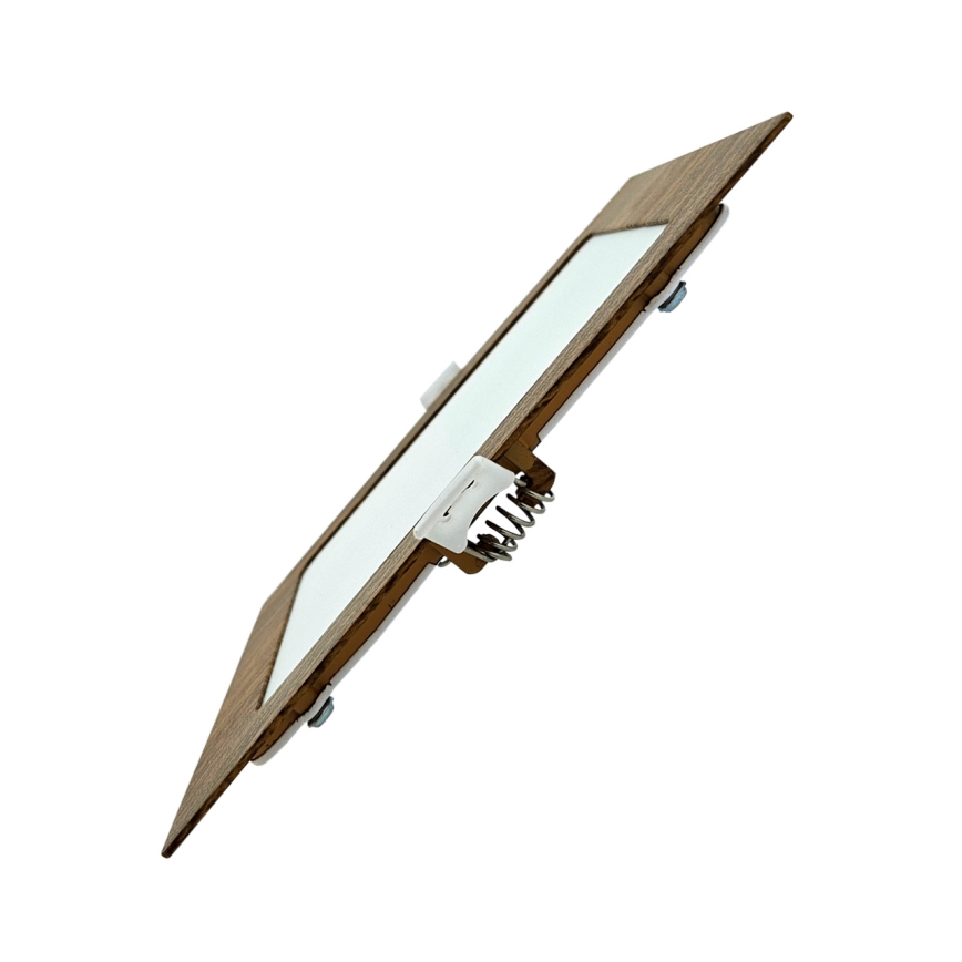 LED Ugradbena svjetiljka SQUARE LED/12W/230V 4200K 16,8x16,8 cm smeđa