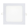 LED Ugradbena svjetiljka SQUARE LED/15W/230V 4200K 18,8x18,8 cm bijela