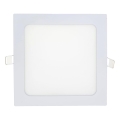 LED Ugradbena svjetiljka SQUARE LED/15W/230V 6500K 18,8x18,8 cm bijela