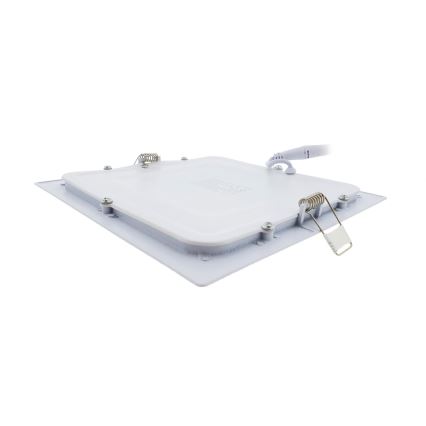 LED Ugradbena svjetiljka SQUARE LED/15W/230V 6500K 18,8x18,8 cm bijela