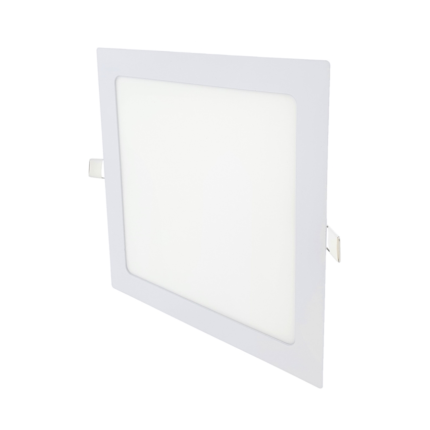 LED Ugradbena svjetiljka SQUARE LED/18W/230V 2700K 22x22 cm bijela