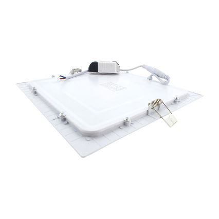 LED Ugradbena svjetiljka SQUARE LED/18W/230V 2700K 22x22 cm bijela