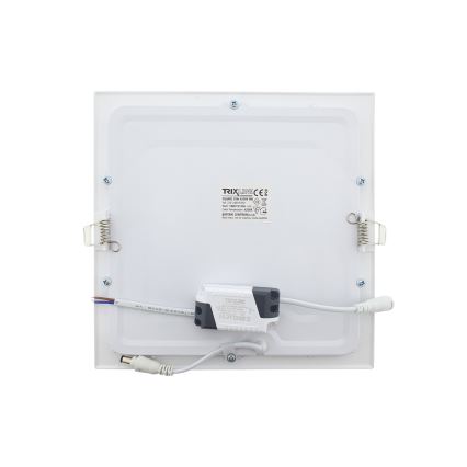LED Ugradbena svjetiljka SQUARE LED/18W/230V 4200K 22x22 cm bijela
