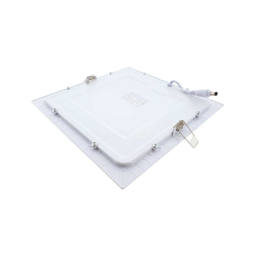 LED Ugradbena svjetiljka SQUARE LED/18W/230V 4200K 22x22 cm bijela