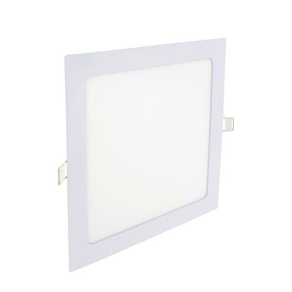 LED Ugradbena svjetiljka SQUARE LED/18W/230V 6500K 22x22 cm bijela
