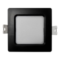 LED Ugradbena svjetiljka SQUARE LED/3W/230V 4000K 9x9 cm crna