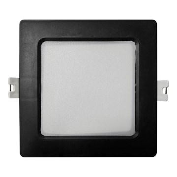 LED Ugradbena svjetiljka SQUARE LED/6W/230V 4000K 12x12 cm crna