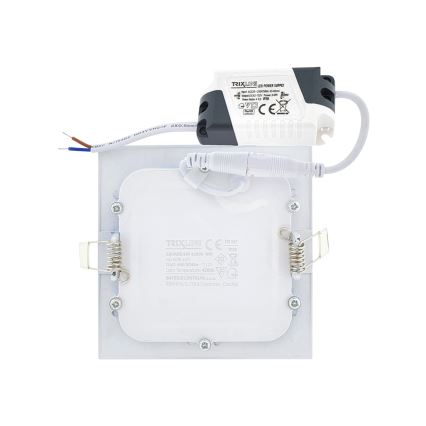 LED Ugradbena svjetiljka SQUARE LED/6W/230V 4200K 11,8x11,8 cm bijela