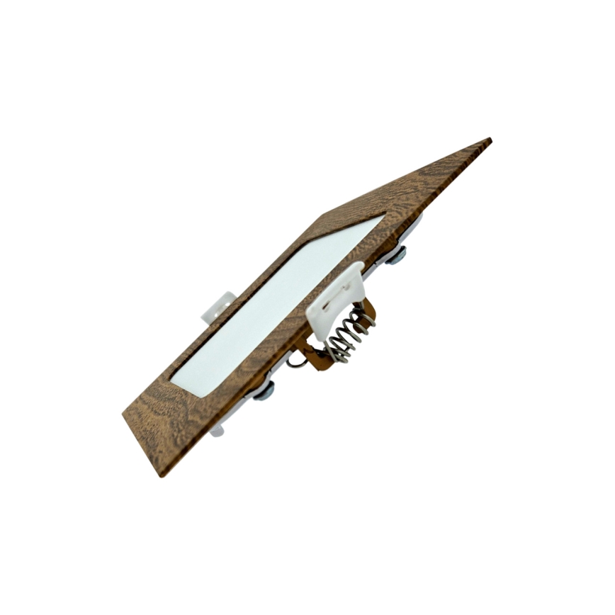 LED Ugradbena svjetiljka SQUARE LED/6W/230V 4200K 11,8x11,8 cm smeđa