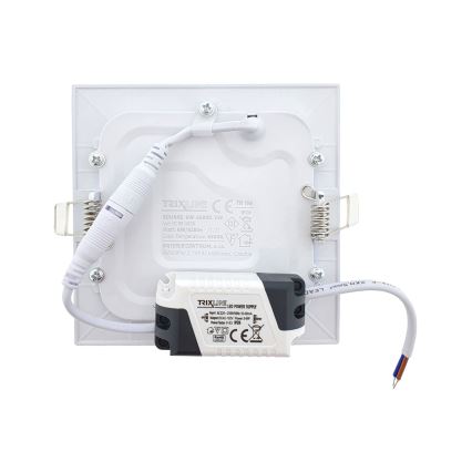 LED Ugradbena svjetiljka SQUARE LED/6W/230V 6500K 11,8x11,8 cm bijela