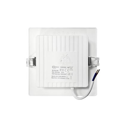 LED Ugradbena svjetiljka SQUARE LED/9W/230V 4000K 14,5x14,5 cm bijela