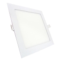LED Ugradbena svjetiljka SQUARE LED/9W/230V 4200K 14,6x14,6 cm bijela