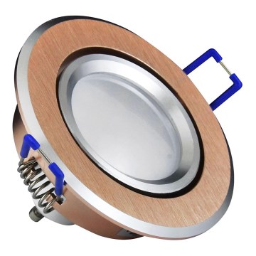 LED Ugradbena svjetiljka SUNCE OLAL 1xGU10/3,5W/230V 3000K pr. 8,4 cm zlatna