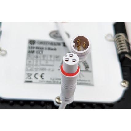 LED Ugradbena svjetiljka VEGA LED/18W/230V 2900/3900/5800K pr. 22,5 cm crna