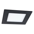 LED Ugradbena svjetiljka VEGA LED/6W/230V 2900/3900/5800K 12,5x12,5 cm crna