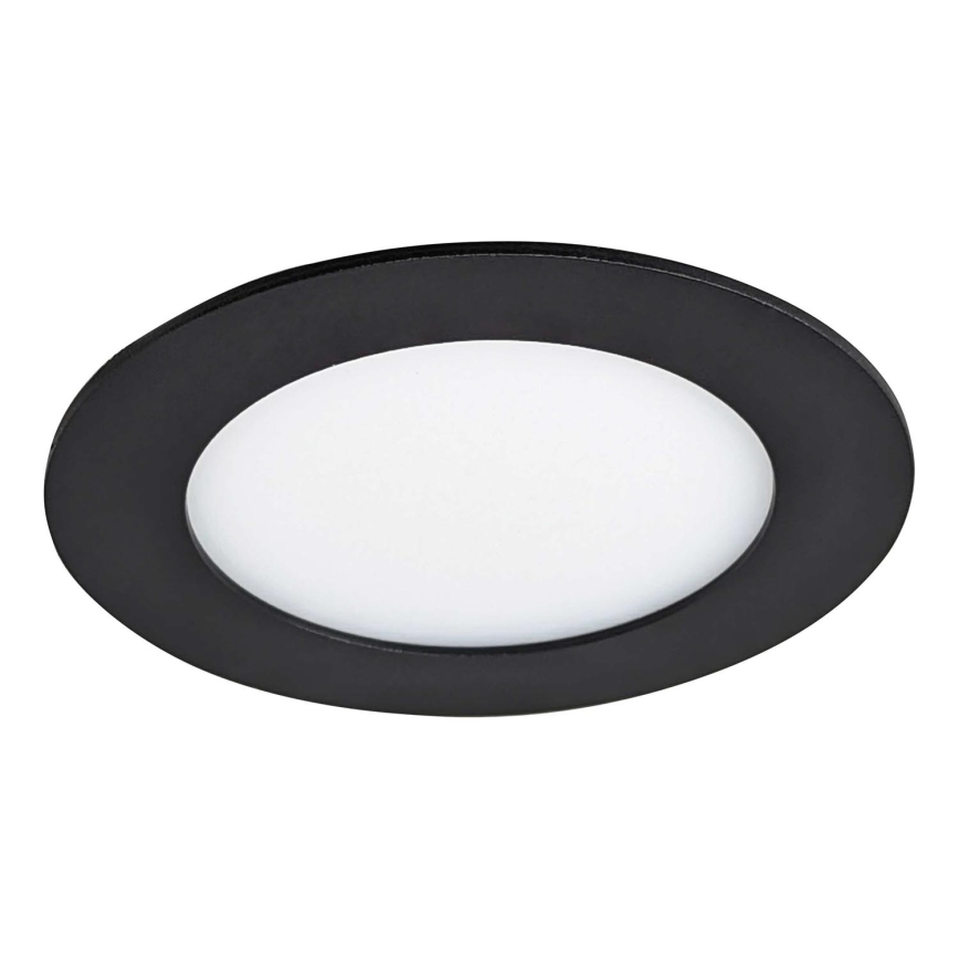 LED Ugradbena svjetiljka VEGA LED/6W/230V 2900/3900/5800K pr. 12,5 cm crna