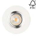 LED Ugradbena svjetiljka VITAR 1xGU10/5W/230V beton – FSC certificirano