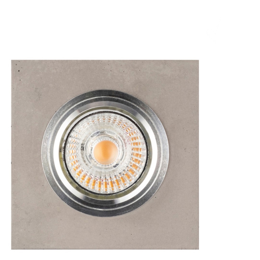 LED Ugradbena svjetiljka VITAR 1xGU10/5W/230V CRI 90 beton