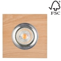 LED Ugradbena svjetiljka VITAR 1xGU10/5W/230V CRI 90 hrast – FSC certificirano