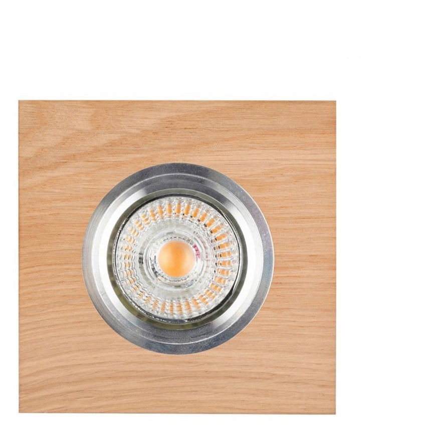 LED Ugradbena svjetiljka VITAR 1xGU10/5W/230V CRI 90 hrast