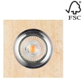 LED Ugradbena svjetiljka VITAR 1xGU10/5W/230V kamen – FSC certificirano