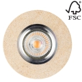 LED Ugradbena svjetiljka VITAR 1xGU10/5W/230V kamen – FSC certificirano