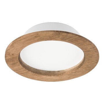 LED Ugradbena svjetiljka WOODY SPOT LED/12,5W/230V 4000K orah ? 16 cm