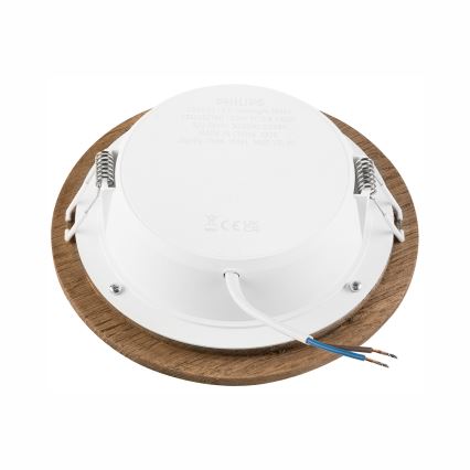 LED Ugradbena svjetiljka WOODY SPOT LED/12,5W/230V 4000K orah ø 16 cm