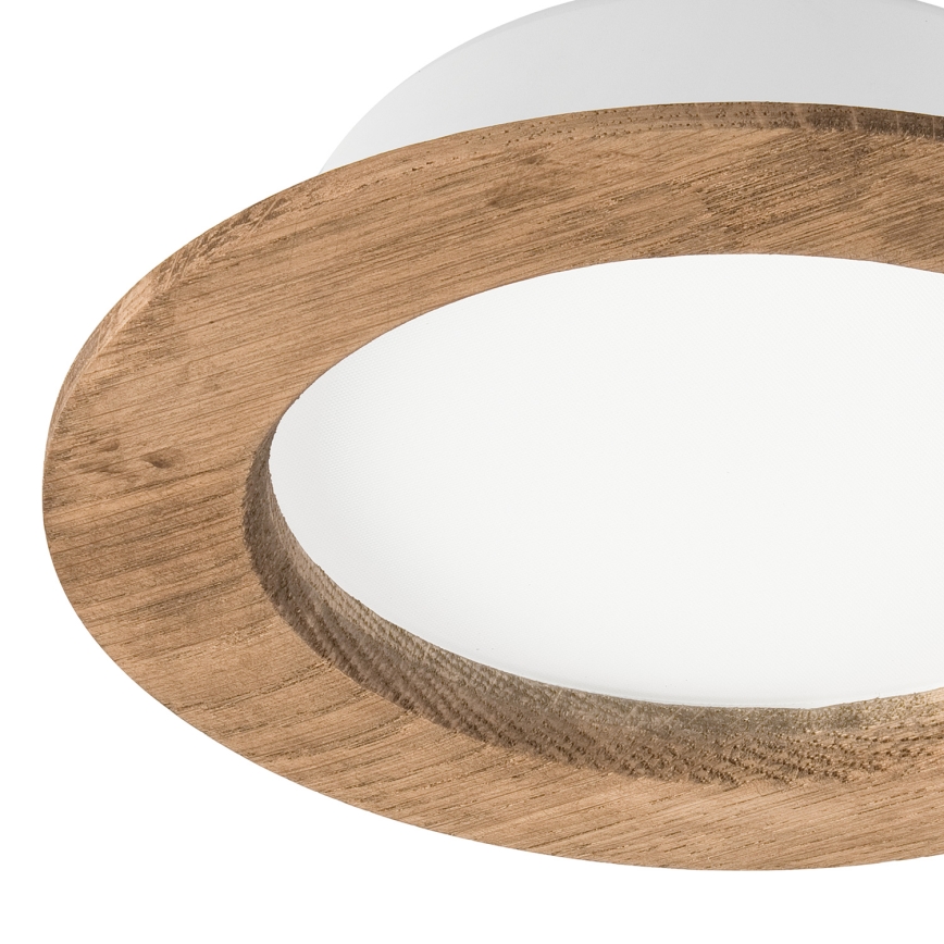 LED Ugradbena svjetiljka WOODY SPOT LED/12,5W/230V 4000K orah ø 16 cm