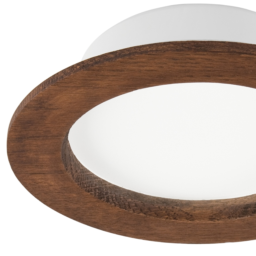 LED Ugradbena svjetiljka WOODY SPOT LED/12,5W/230V 4000K trešnja ø 16 cm