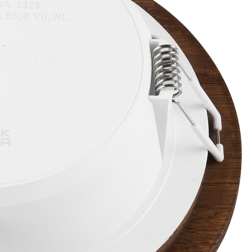 LED Ugradbena svjetiljka WOODY SPOT LED/12,5W/230V 4000K trešnja ø 16 cm
